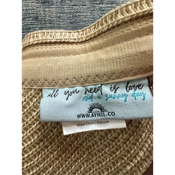 NWT! Aynil Foldable Straw Sun Visor - Picture 5 of 7